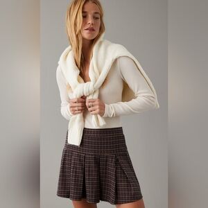 American Eagle Pleated Plaid Skort BNWT